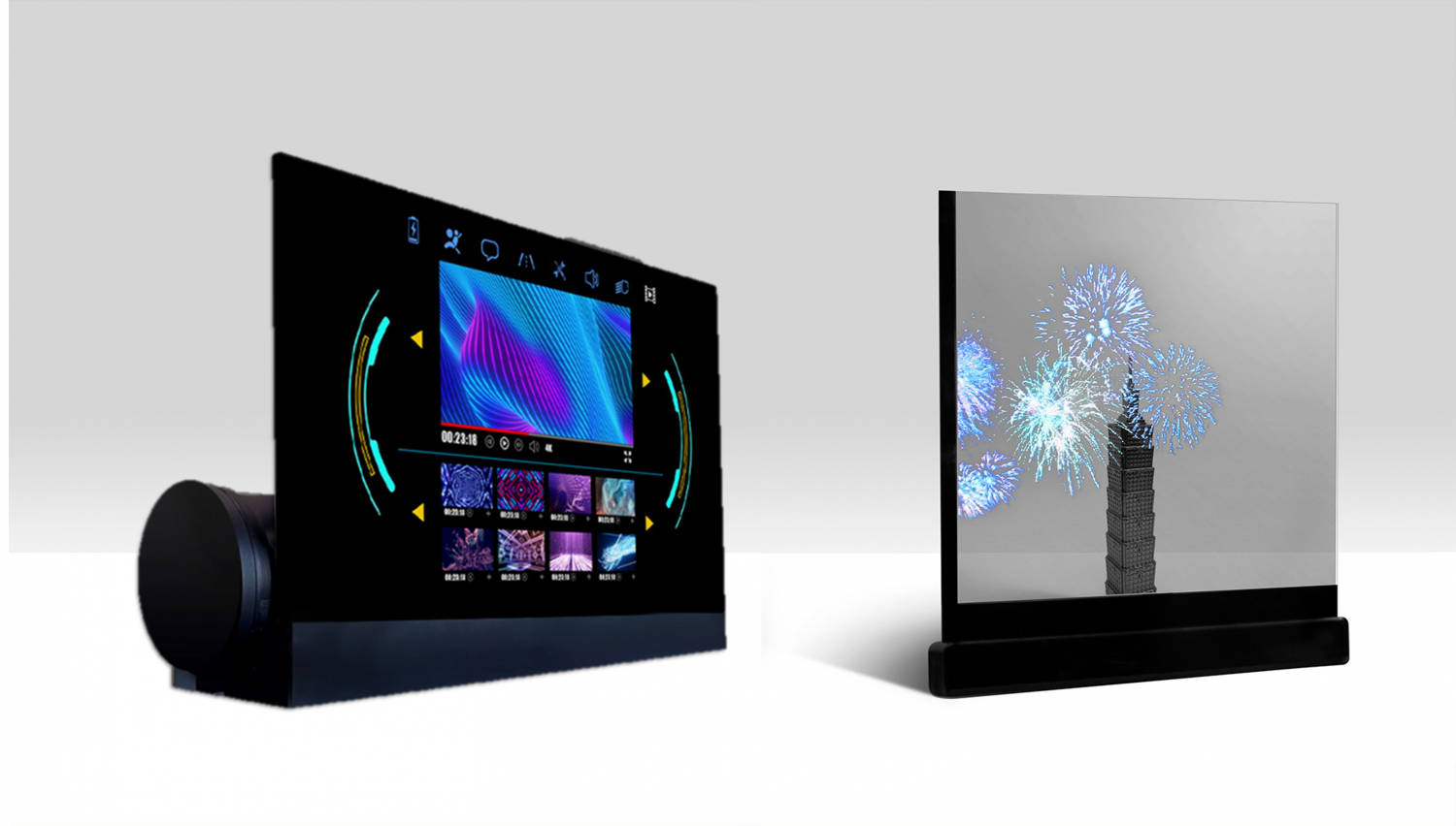 可捲式、折疊性、高透明